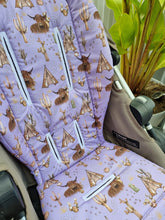 Pram Liner -  Highland Cow Lilac