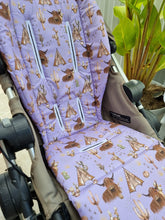 Pram Liner -  Highland Cow Lilac