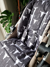 Pram Liner - Longhorn Aztec Grey