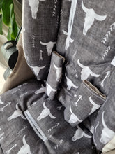 Pram Liner - Longhorn Aztec Grey