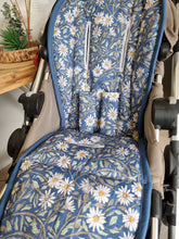 Pram Liner - Paper Daisy Blue