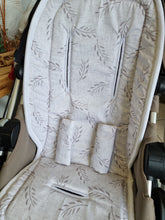 Pram Liner - Linen Leaf