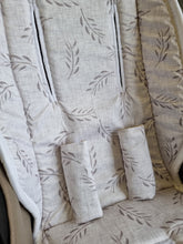 Pram Liner - Linen Leaf