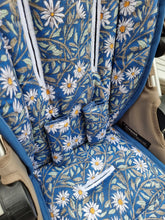 Pram Liner - Paper Daisy Blue
