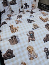 Pram Liner - Labradoodle Gingham