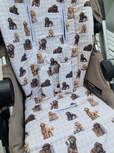 Pram Liner - Labradoodle Gingham
