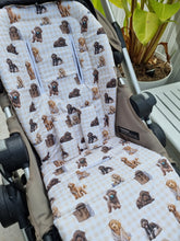 Pram Liner - Labradoodle Gingham