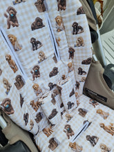 Pram Liner - Labradoodle Gingham