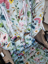 Pram Liner - Esther Mint Wildflowers