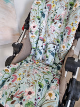Pram Liner - Esther Mint Wildflowers