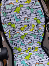 Pram Liner - Dinosaur Stripe