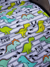 Pram Liner - Dinosaur Stripe