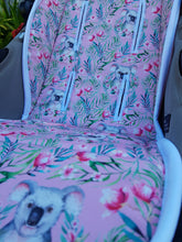 Pram Liner - Australian FLORAL koala pink