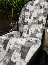 Pram Liner - Pop Up Cat Grey