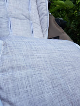 Pram Liner - Linen Look Silver