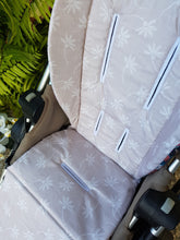 Pram Liner - Linen Daisy Grey