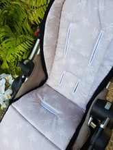 Pram Liner - Linen Daisy Grey