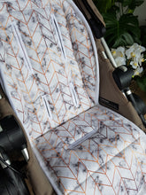 Pram Liner - Marble Herringbone