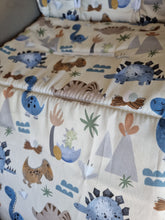 Pram Liner - Dinosaur Stomp Beige