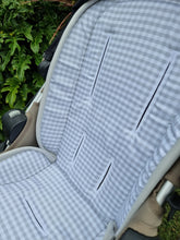 Pram Liner - Gingham Grey