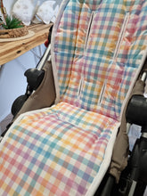 Pram Liner - Pastel Gingham