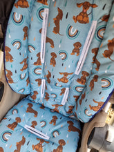 Pram Liner - Dachshund Rainbow