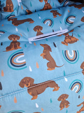 Pram Liner - Dachshund Rainbow