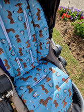 Pram Liner - Dachshund Rainbow