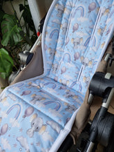 Pram Liner - Elephant Rainbow Blue + FREE Accessories