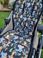 Pram Liner - Koala with Friends Black