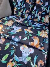 Pram Liner - Koala with Friends Black