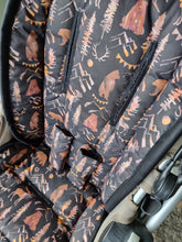Pram Liner - Brown Bear Black