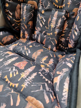 Pram Liner - Brown Bear Black
