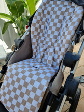Pram Liner - Checkerboard Latte