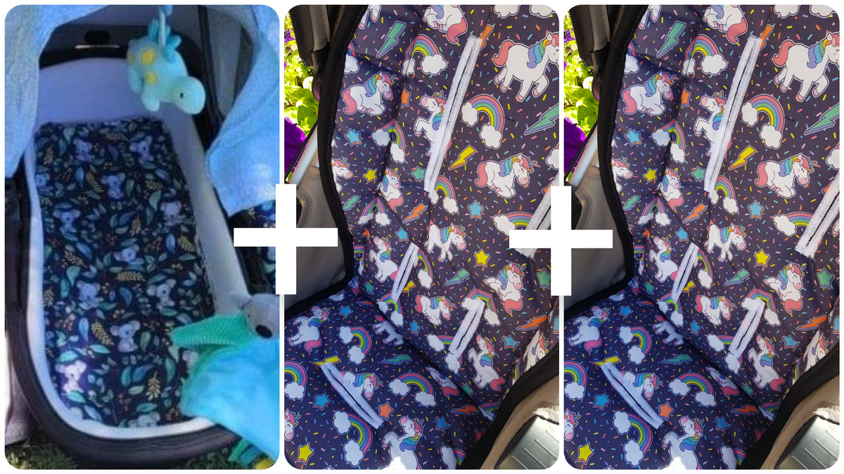Bundle Five 2 Custom pram liners + 1 liner Mialie Designs