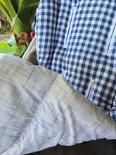 Universal Ready to Post - Blue Gingham/Linen look