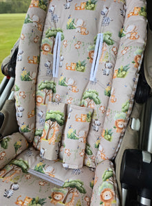 Pram Liner - Safari Friends Taupe *NEW*