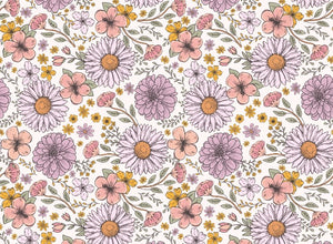 Pram Liner - Lilac Meadow *New*