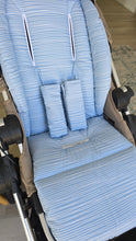 Universal Pram Liner - Sky Blue Stripe