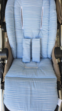 Universal Pram Liner - Sky Blue Stripe
