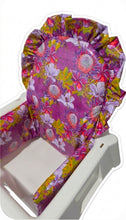 High Chair Liner - Purple Meadow