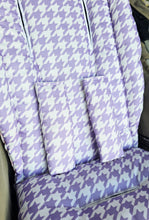 Pram Liner - Houndstooth Periwinkle