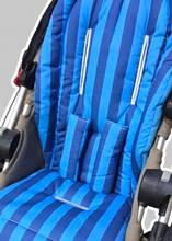 Pram Liner - Large Stripe Blue *New*