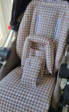 Pram Liner - Gingham Natural