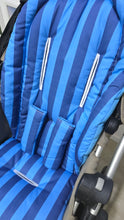 Pram Liner - Large Stripe Blue *New*