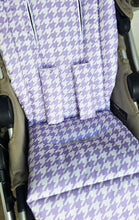 Pram Liner - Houndstooth Periwinkle