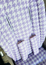 Pram Liner - Houndstooth Periwinkle