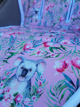 Pram Liner - Australian FLORAL koala pink
