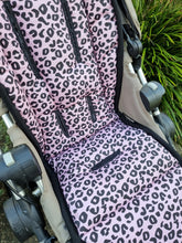 Pram Liner - Dusk Pink Leopard