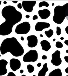 Pram Liner - Black White Cow